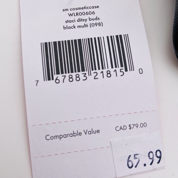 Kate Spade Ditsy Buds Cosmetic Case Pouch - Picture 7 of 7